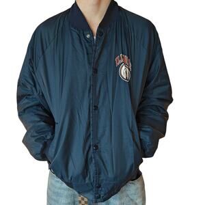 Vintage Chalk Line Illinois Bomber Jacket XL Navy USA Made